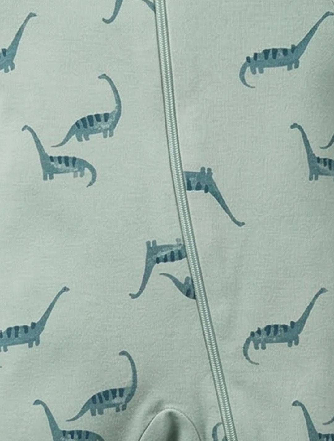 GREEN DINO ZIPPER SLEEPSUIT