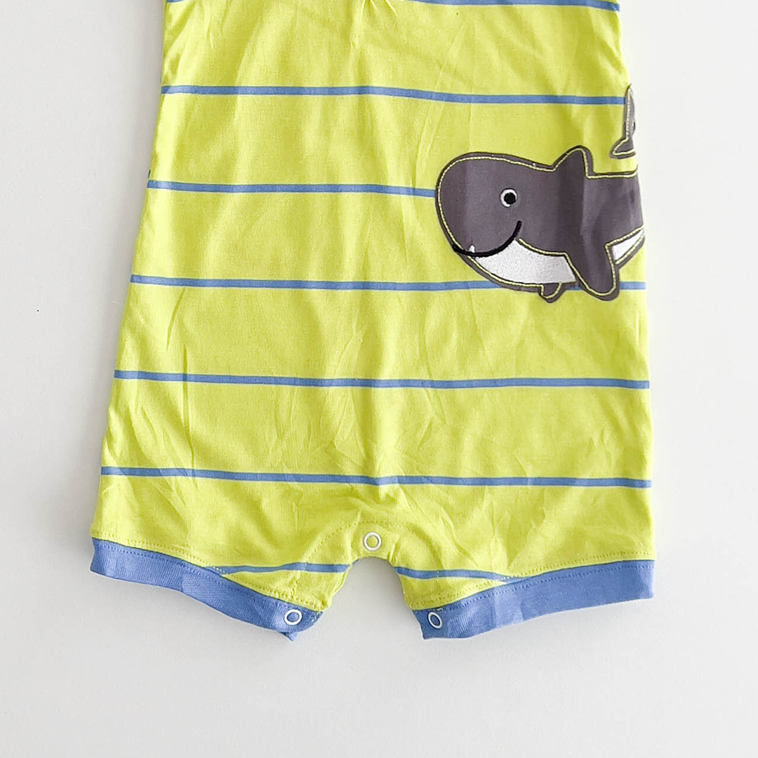 FLUORESCENT GREEN STRIPED JUMPSUIT