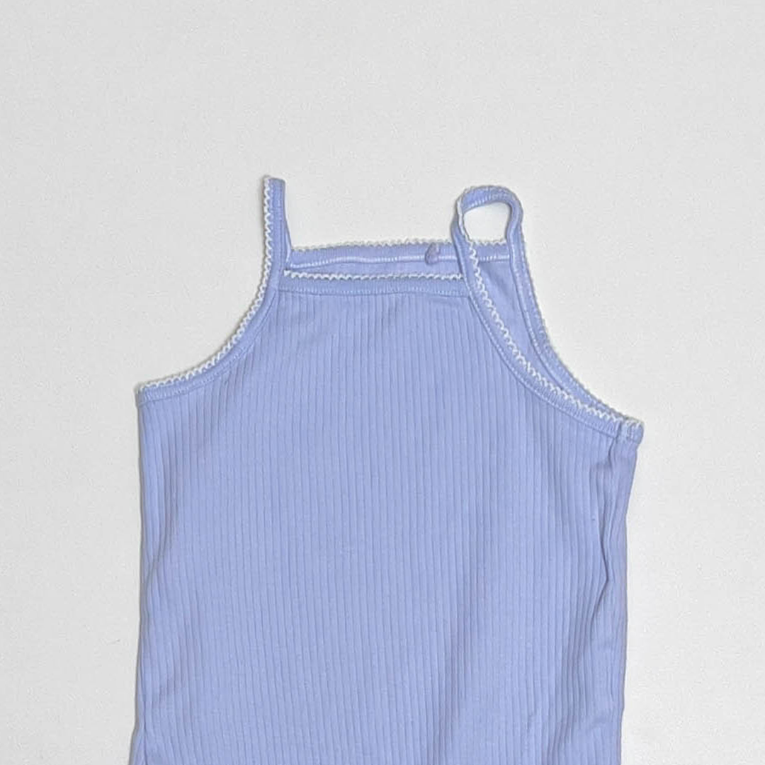 BLUE STRIPED ONESIE