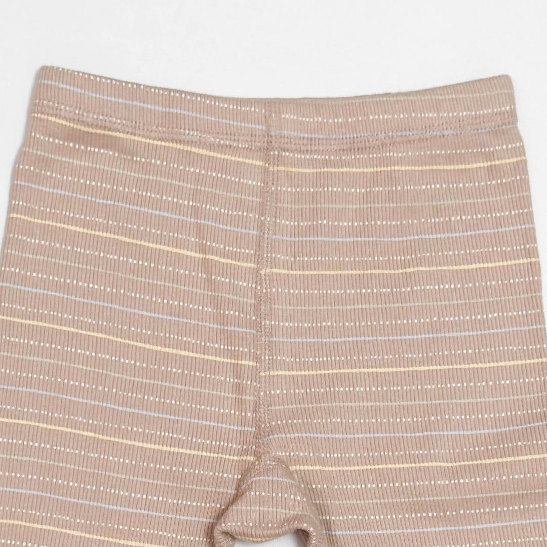 BROWN RIBBED STRIPES PANT