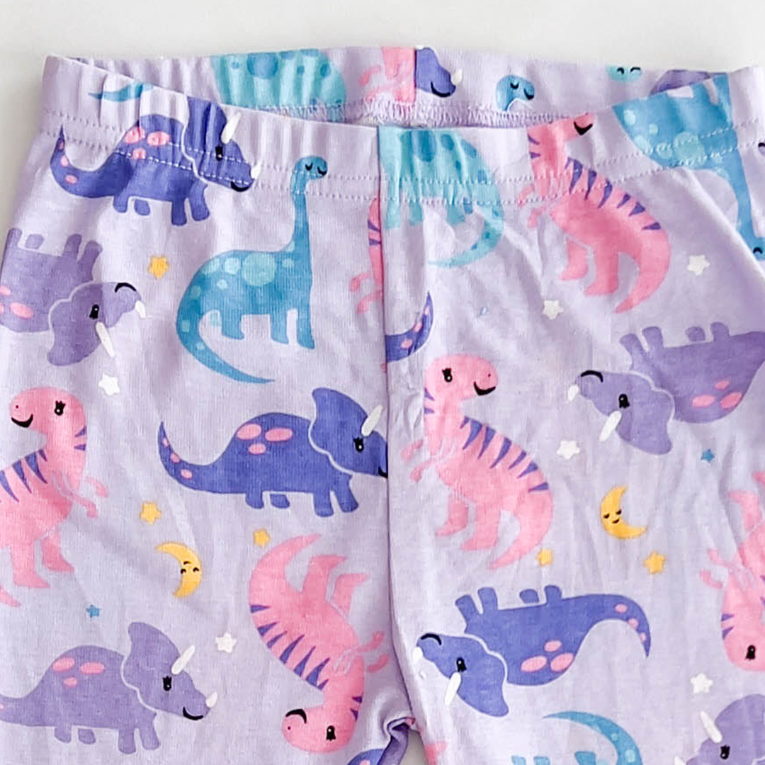 PURPLE DINOSAUR PATTERNED PANTS