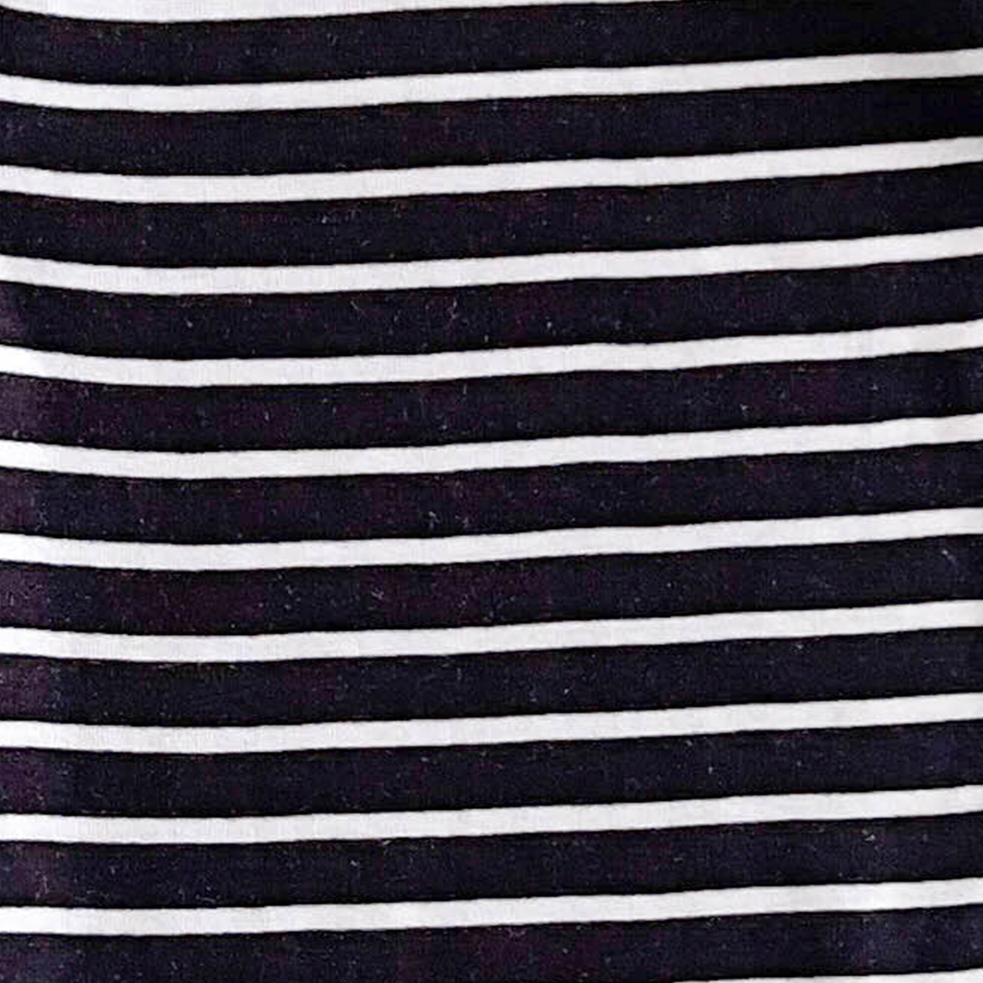 BLACK AND WHITE STRIPES ONESIE