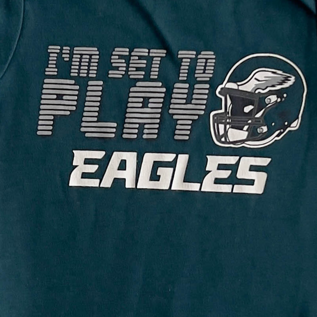 DARK GREEN COTTON PRINT ONESIE