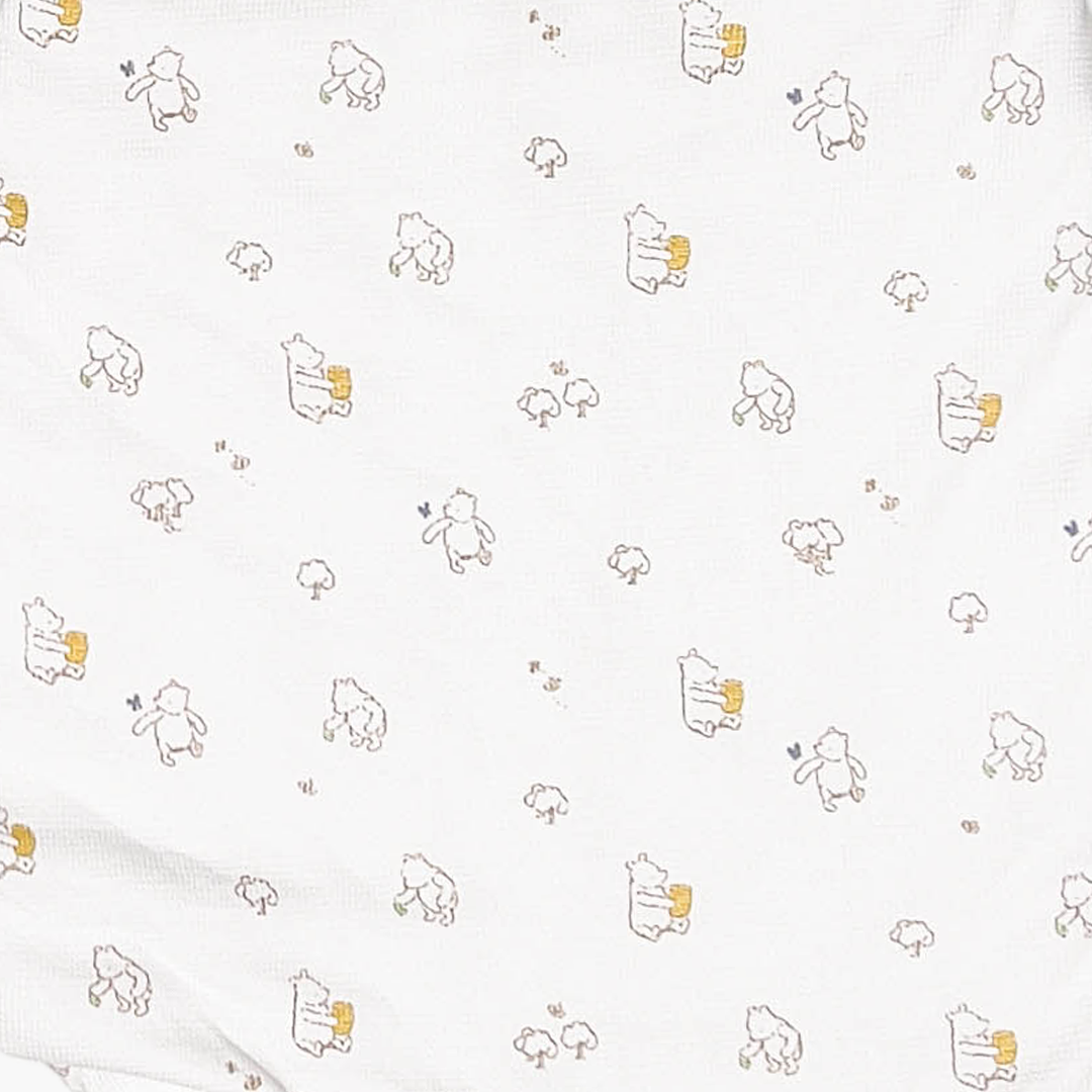 WHITE KNITTED PHOO PRINTED SLEEPING BAG