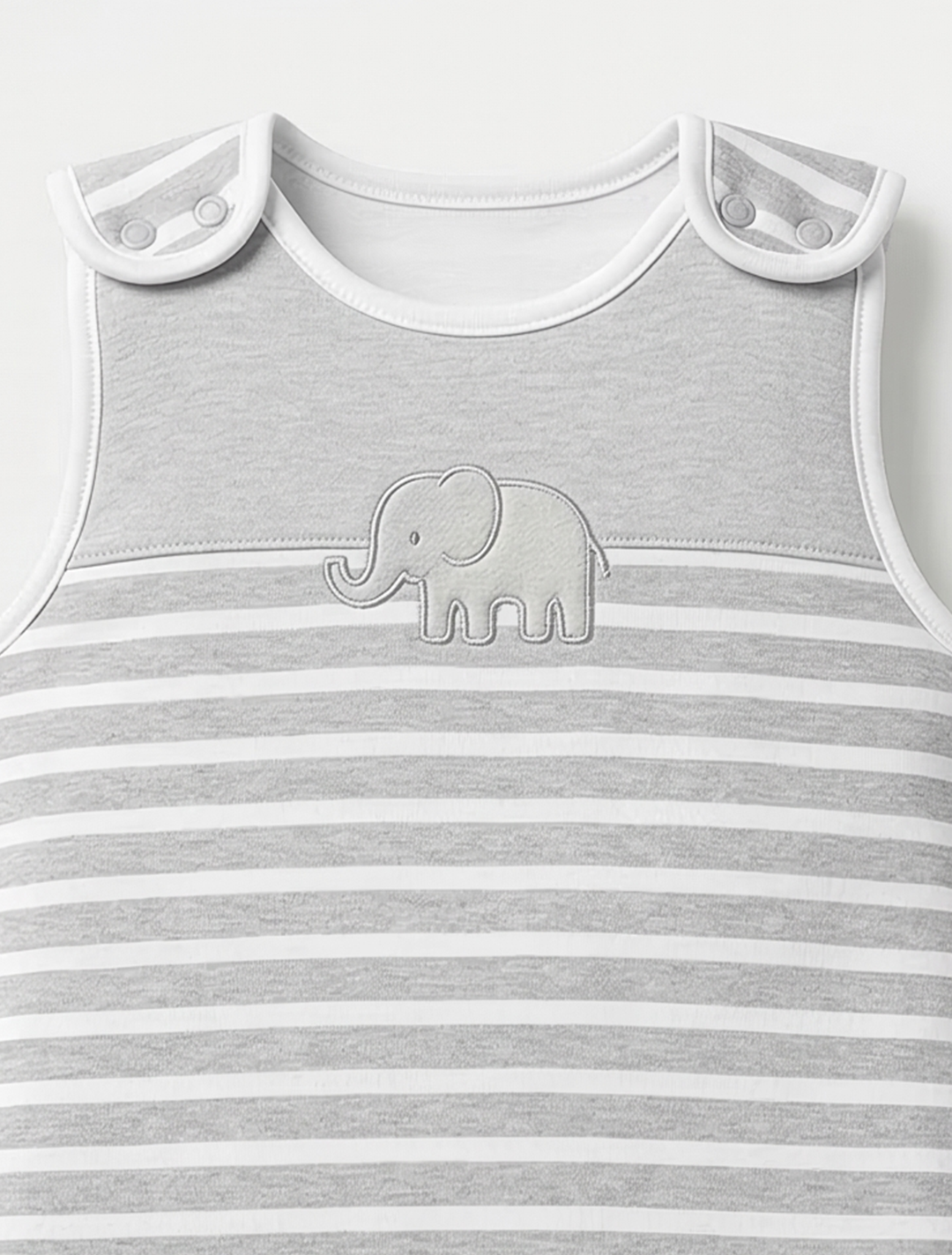 GREY WHITE STRIPED SLEEPING BAG