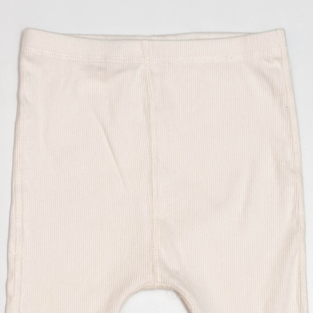 CREAM RIBBED PANT