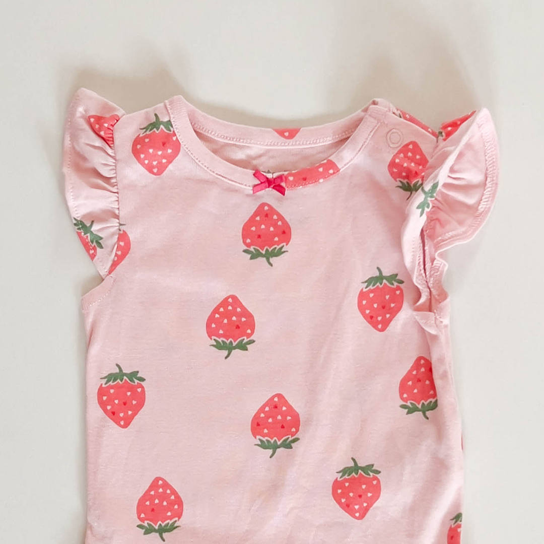 STRAWBERRY PATTERNED ONESIE