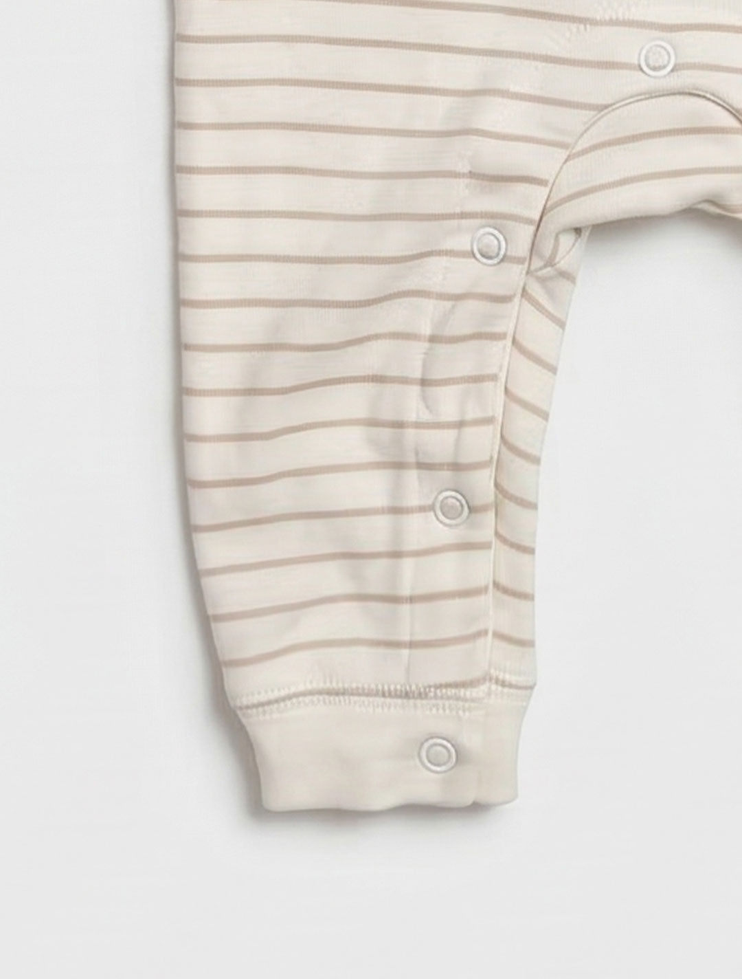 BEIGE STRIPED ROMPER