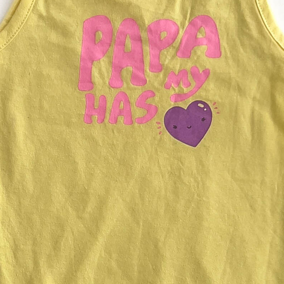 YELLOW SPAGHETTI STRAP ONESIE