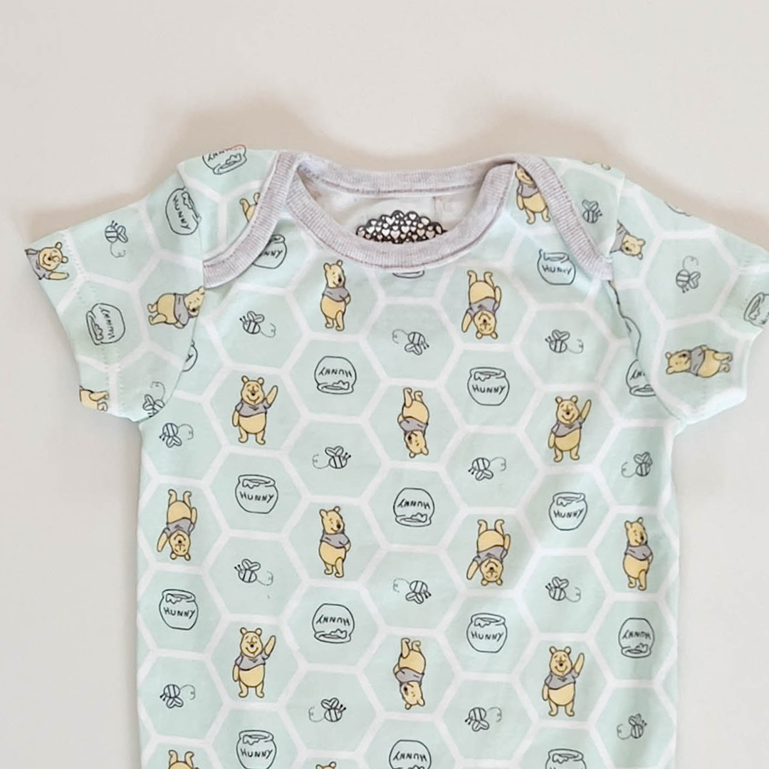 MINT GREEN POOH ONESIE