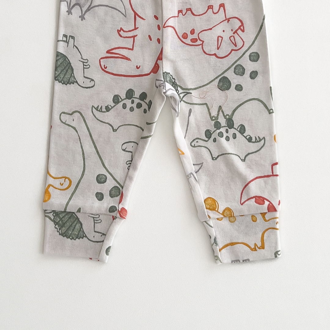 MULTICOLORED DINO PRINT PANTS