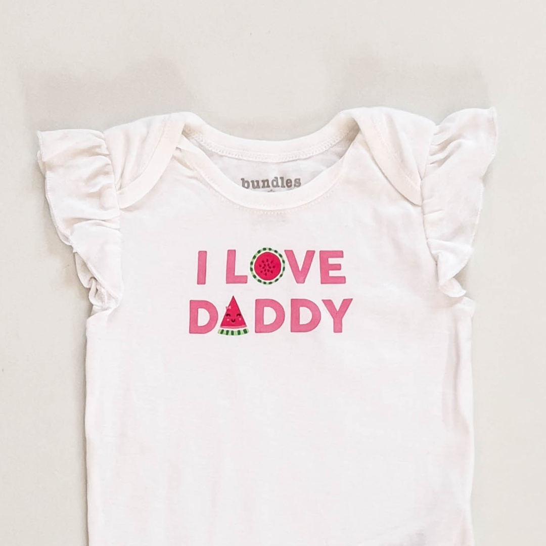 I LOVE DADDY PRINTED ONESIE
