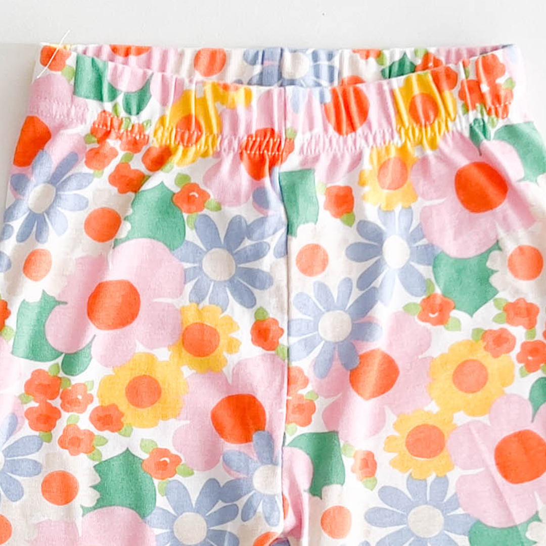 MULTICOLOURED FLORAL PANTS