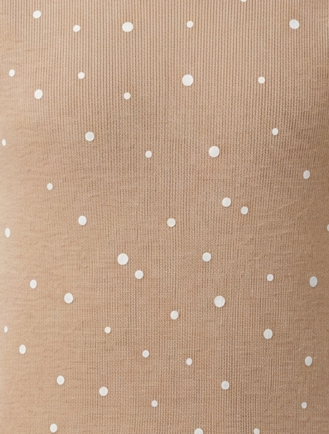 DARK BEIGE DOTTED ONESIE