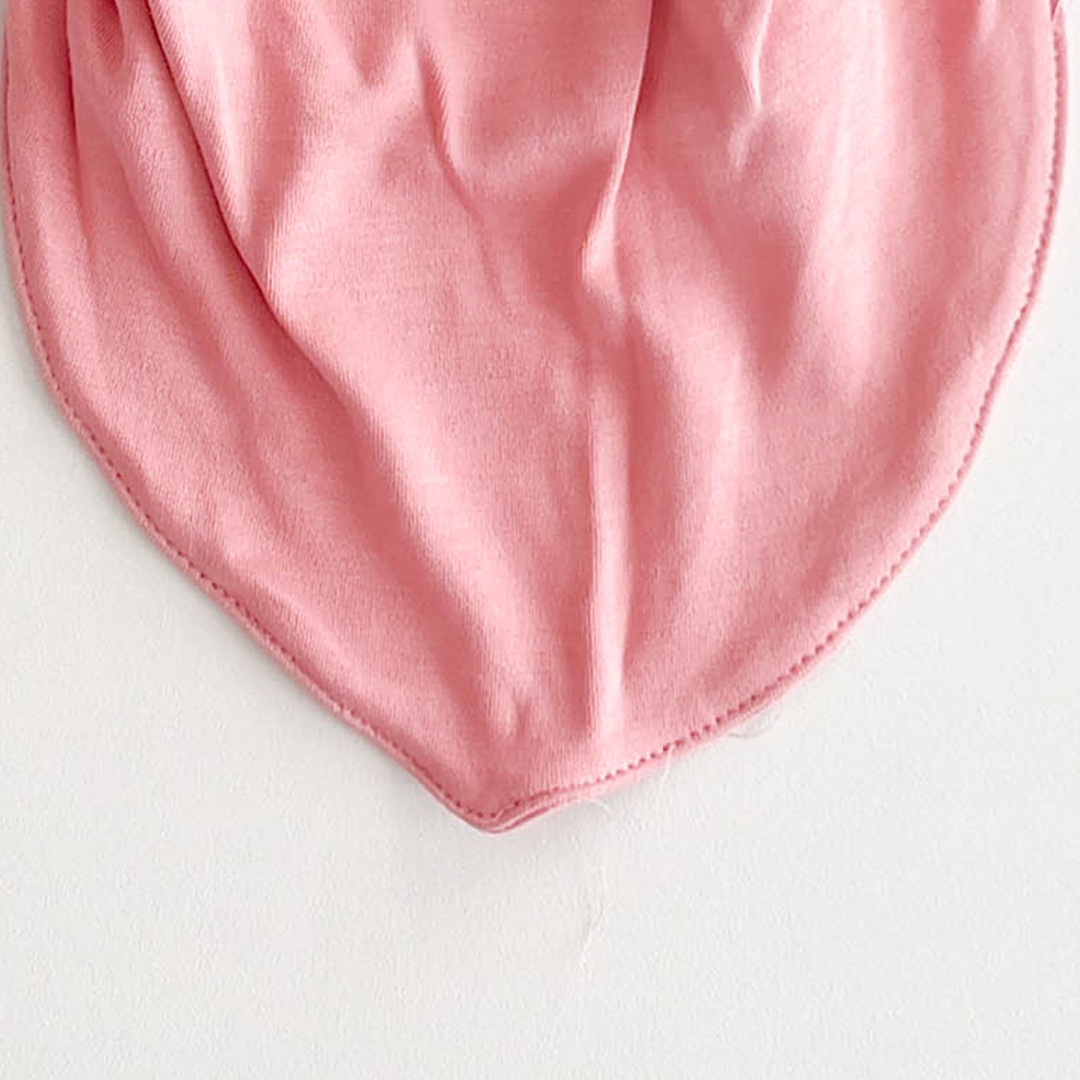 PINK PLAIN BANDANA BIBS