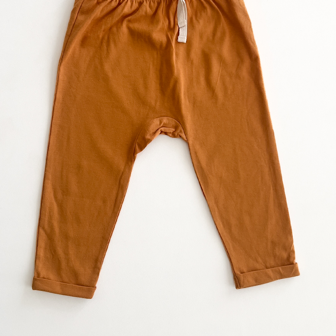 MUSTARD YELLOW COTTON PANTS