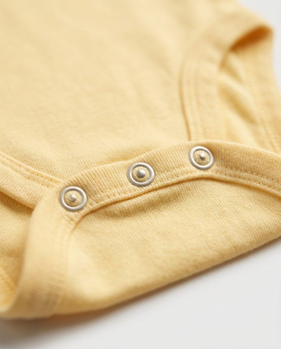 Butter yellow sleeveless onesie
