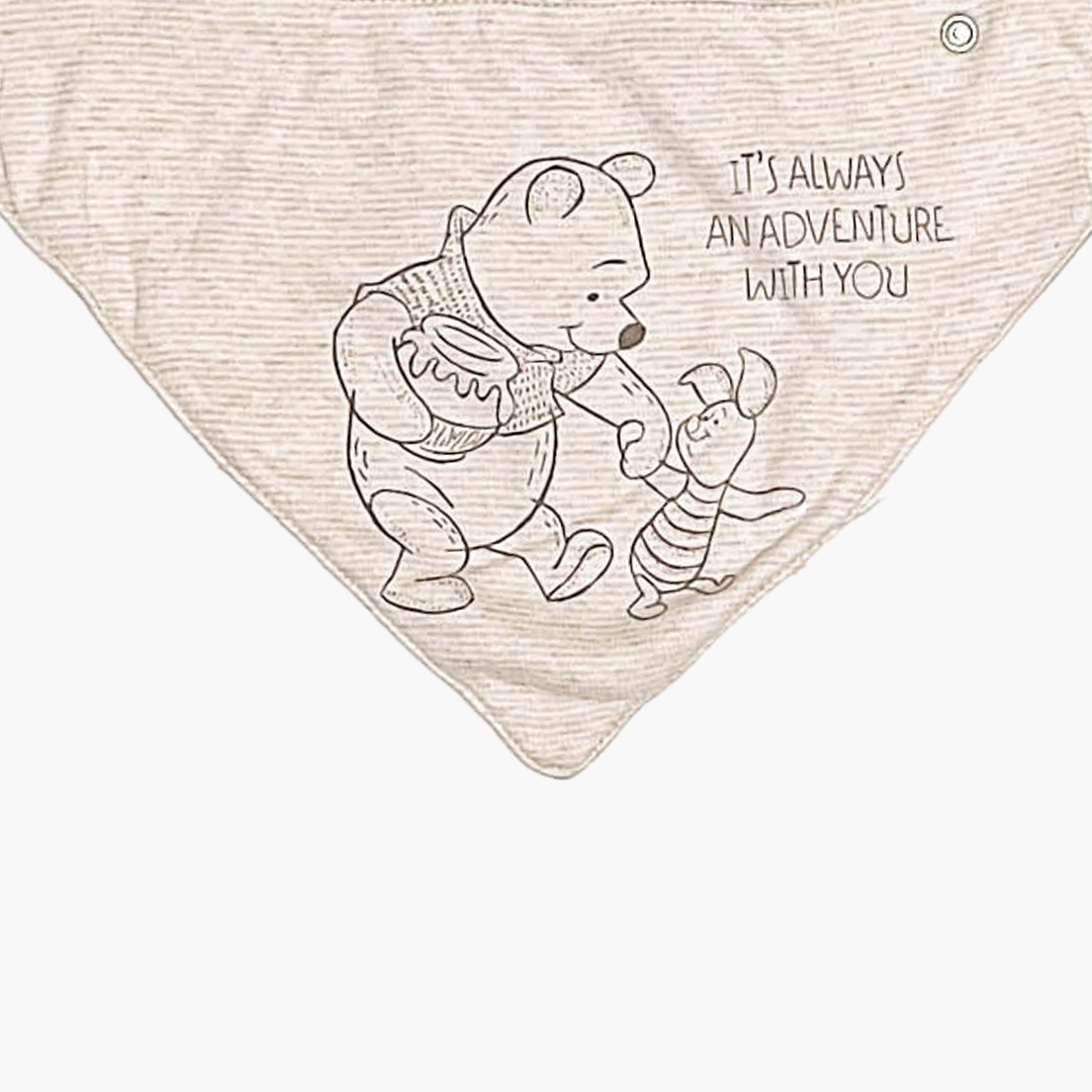 BEIGE PHOO PRINT BIBS