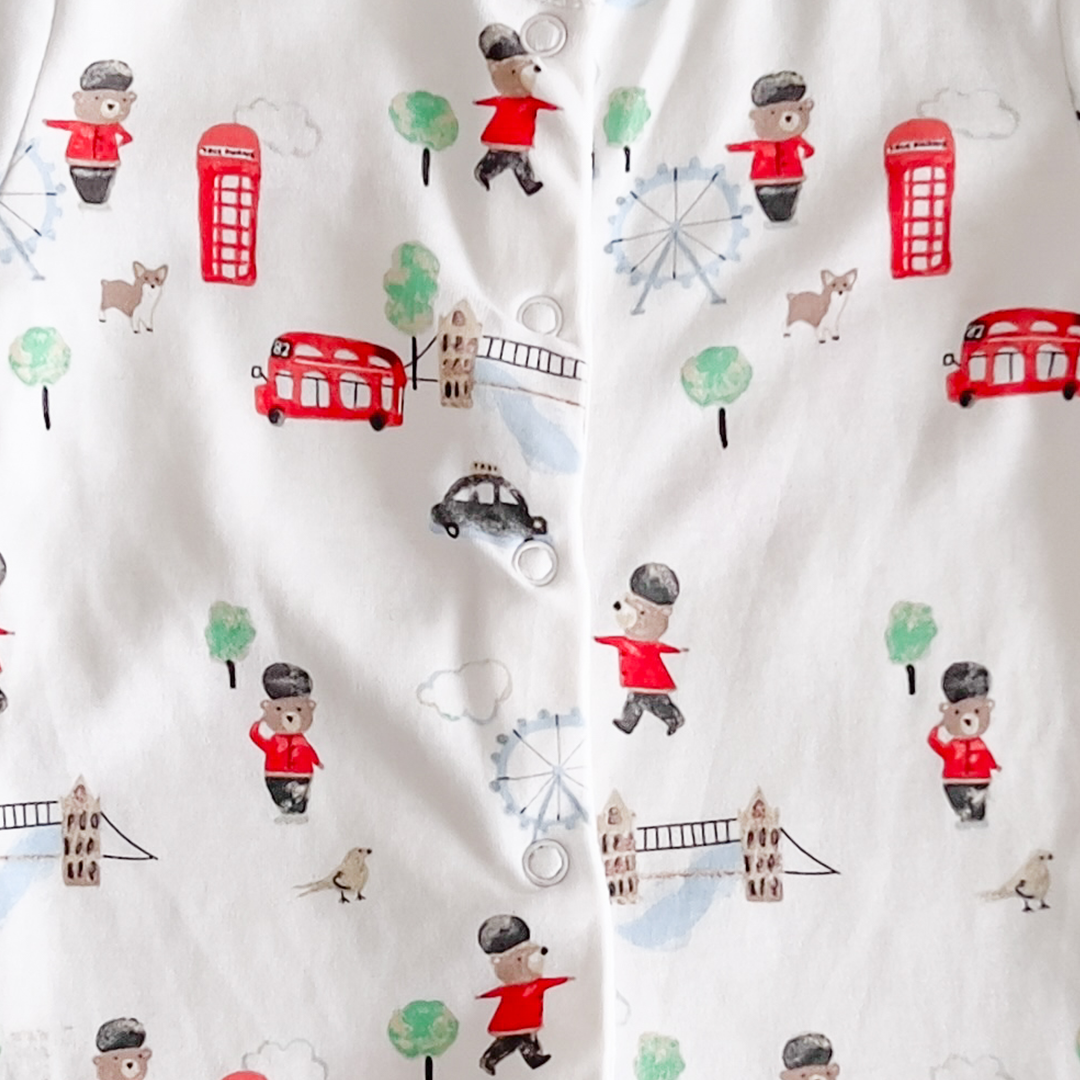 London printed sleepsuit
