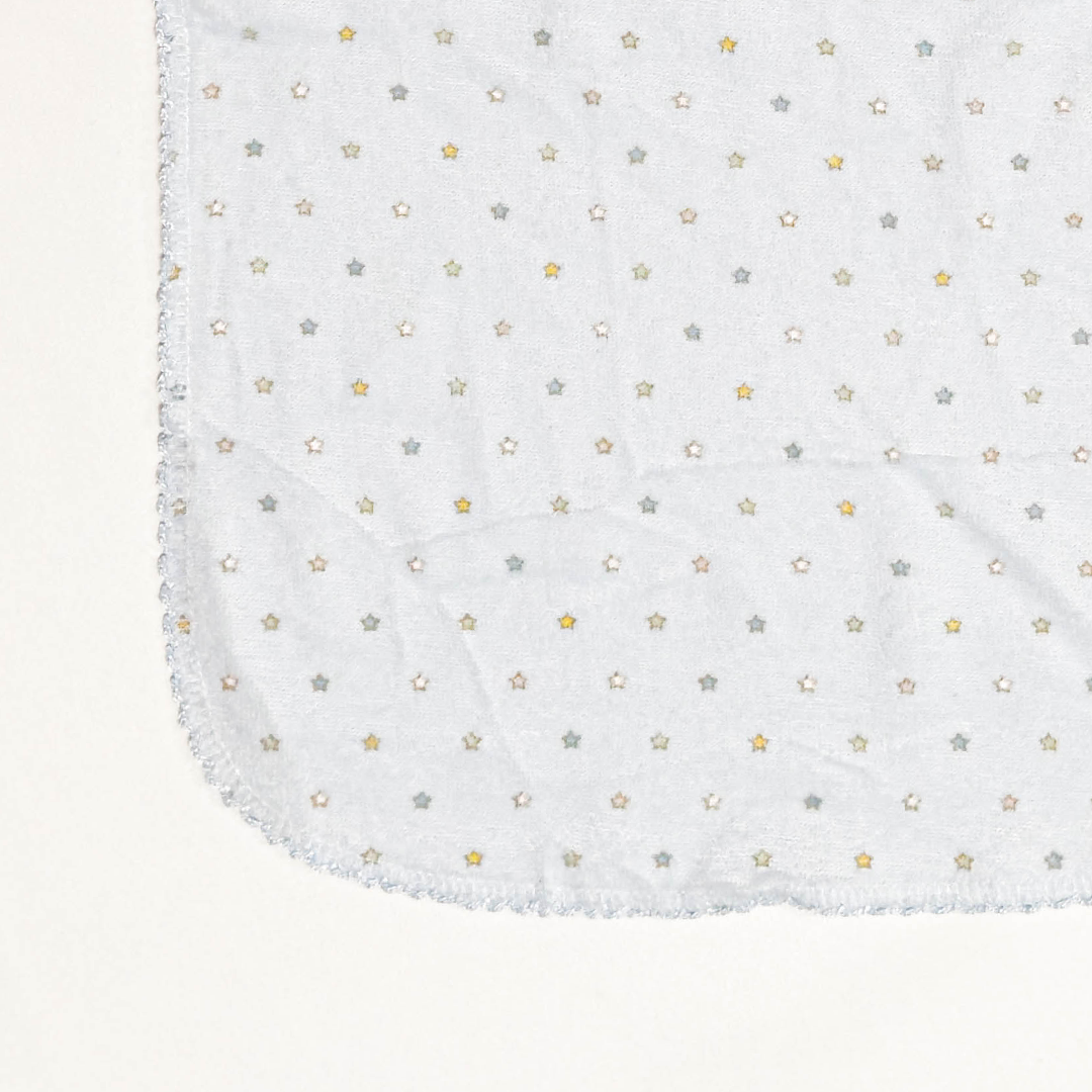BLUE VELVET STAR SCALLOP HAND TOWEL