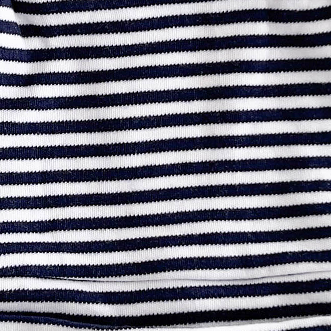 BLACK AND WHITE STRIPED CAP