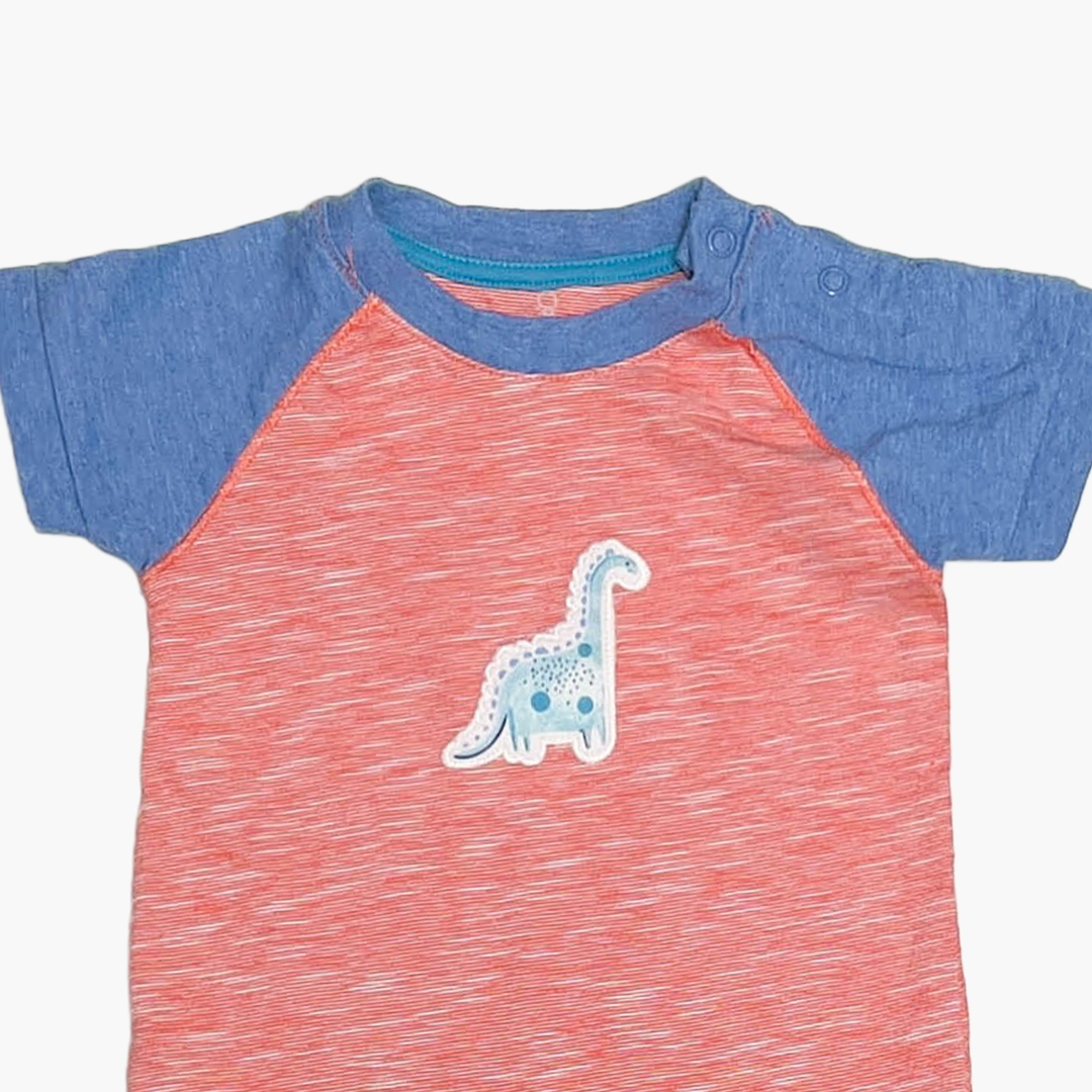 RED AND BLUE DINO JUMPSUIT