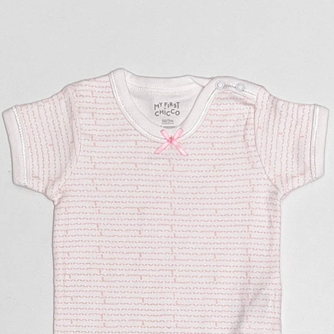 PINK PATTERNED ONESIE