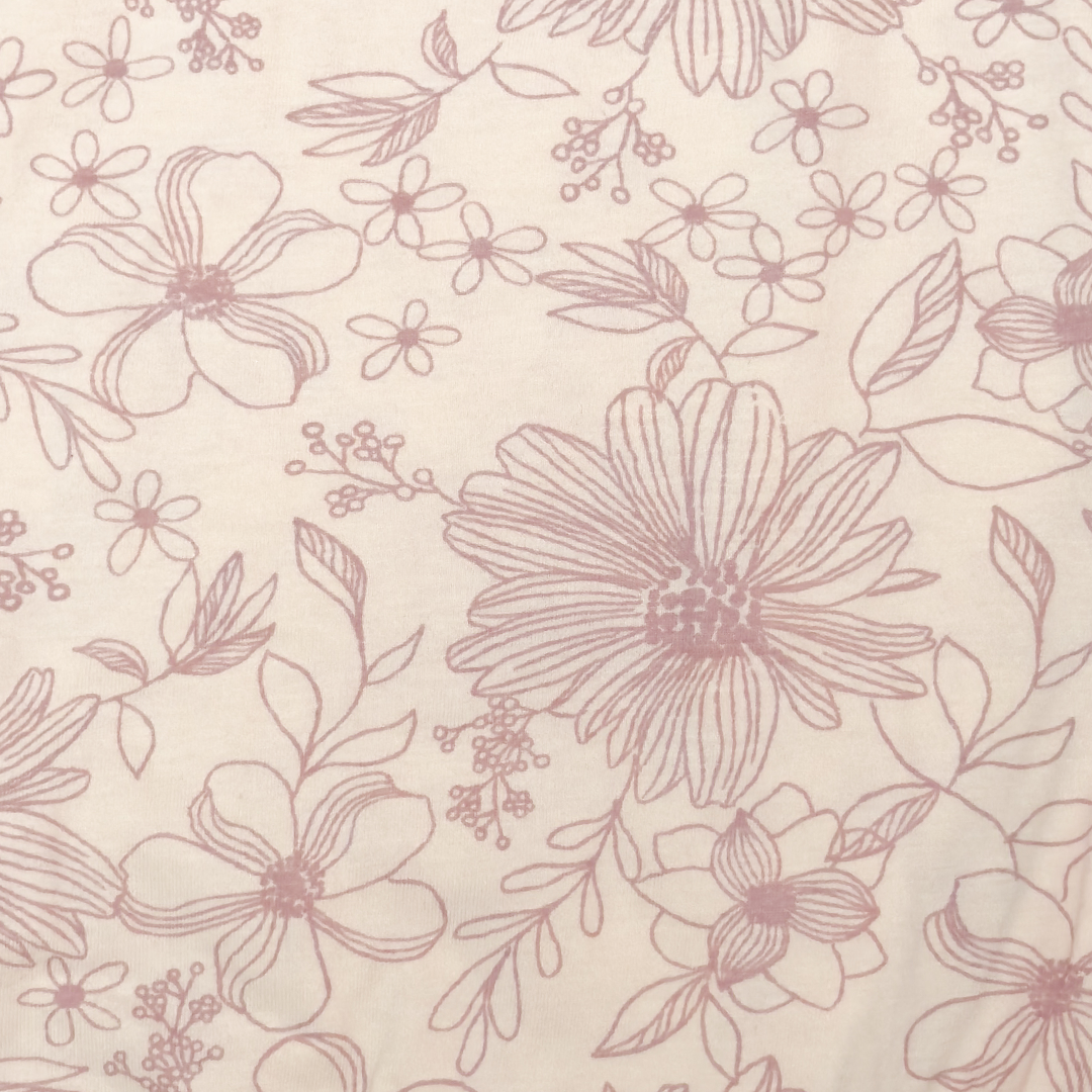 LAVENDER FLORAL RUFFLED JUMPSUIT