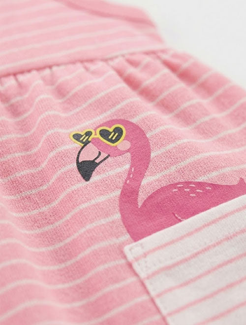 Pink stripes sunsuit