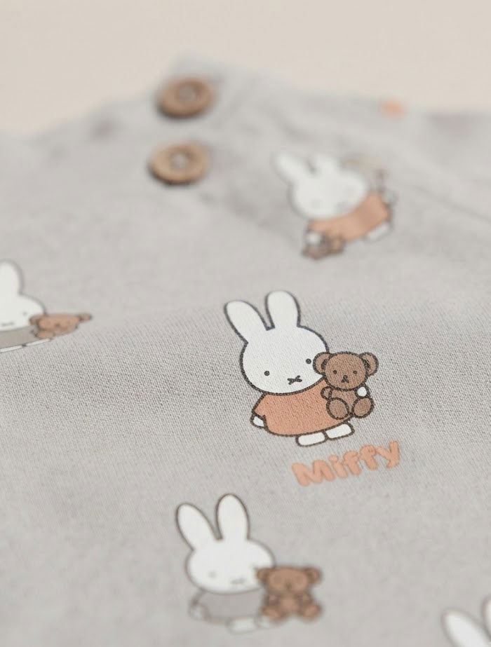 Grey bunny printed jumpsuit