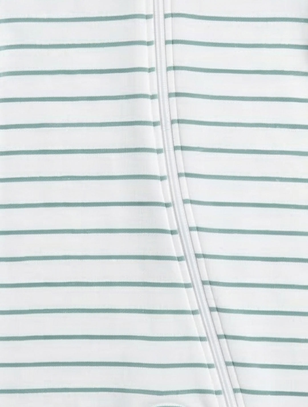 BLUE AND WHITE VISCOUS STRIPED SLEEPSUIT
