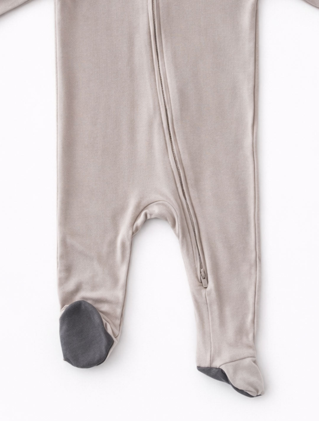 oatmeal coloured plain sleepsuits