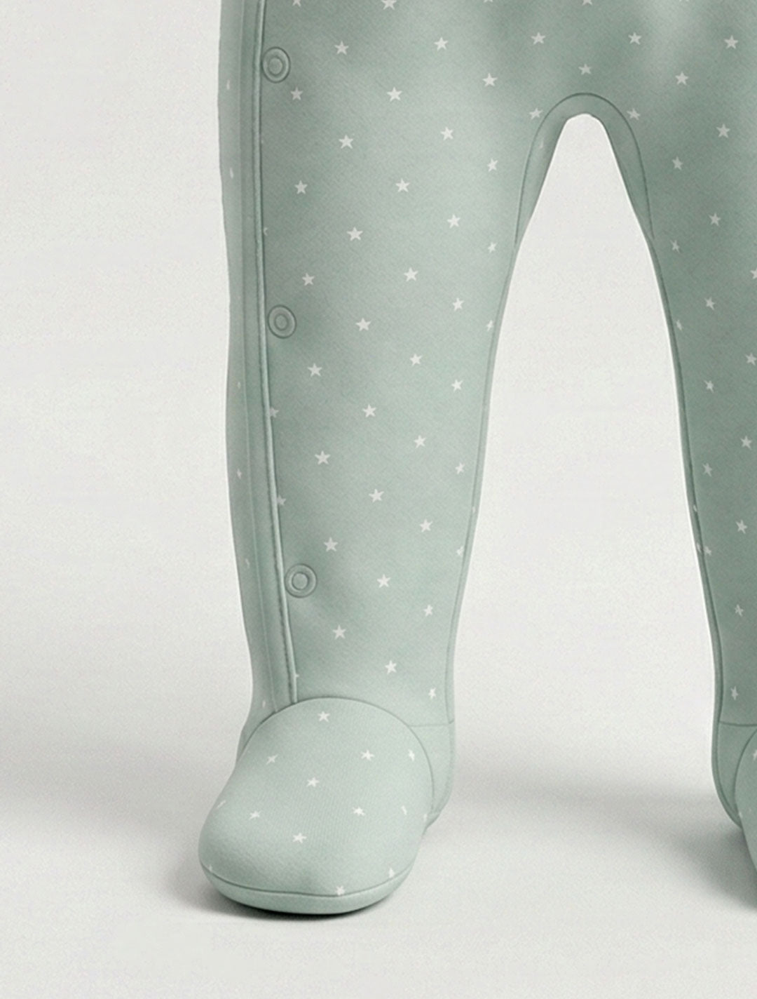BEAR SAGE STAR PRINTED SLEEPSUIT