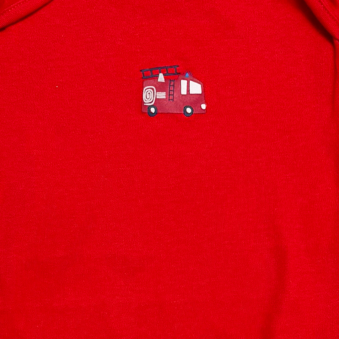 RED PRINTED ONESIE