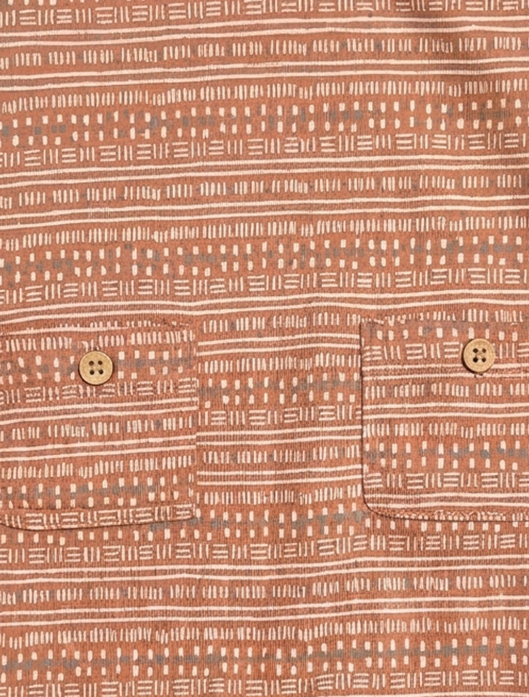 BROWN PATTERNED ROMPER