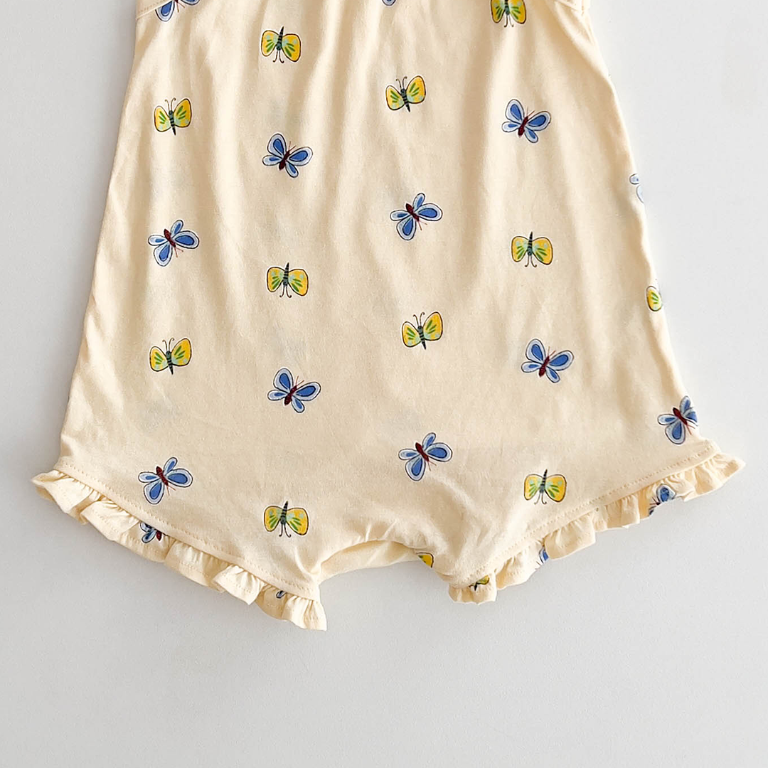 BUTTERFLY PATTERNED FANCY JUMPSUIT