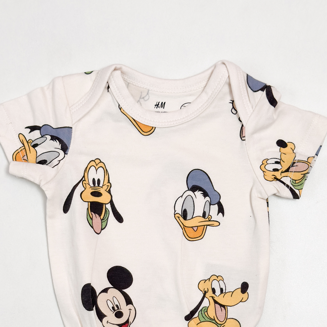 OFF WHITE DISNEY MICKEY PRINTED ONESIE