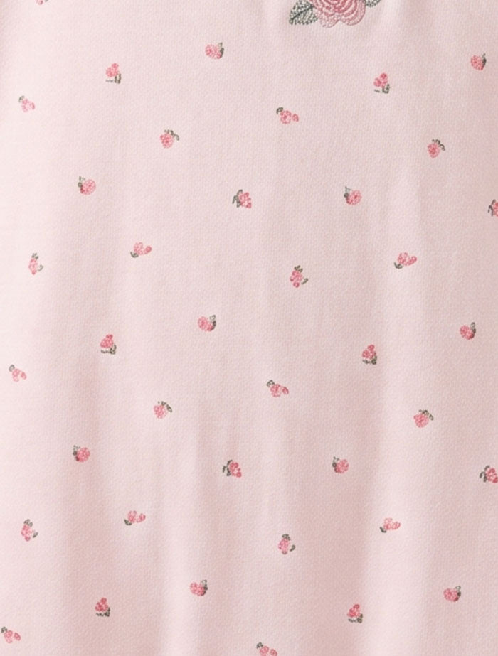 Pink floral printed sleepsuit
