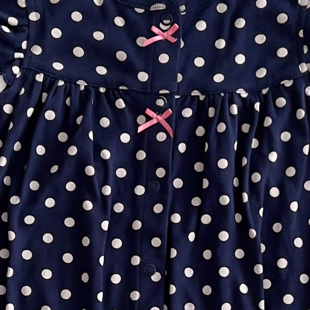 NAVY BLUE DOTTED JUMPSUIT