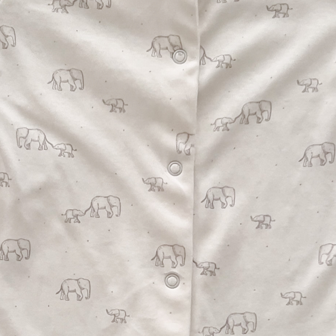 elephant PATTERNED SLEEPSUIT