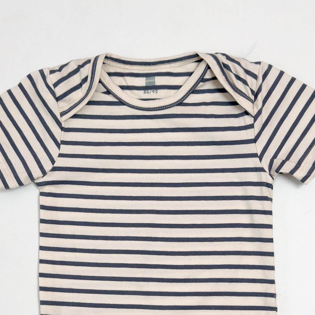 OFF WHITE STRIPED ONESIE