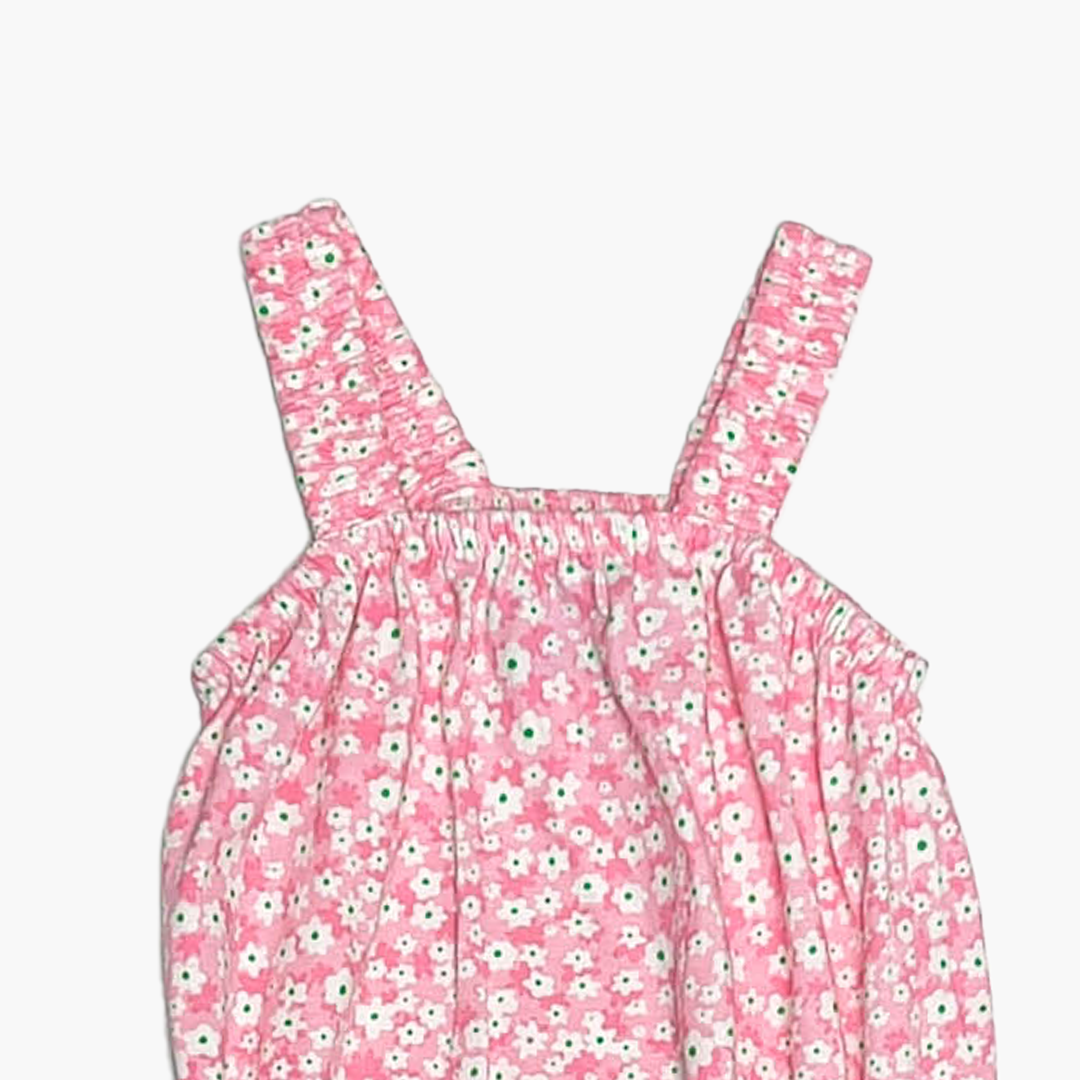 PINK FLORAL FANCY ONESIE