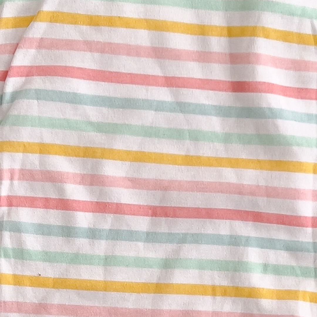 MULTICOLOUR STRIPED BURP CLOTH