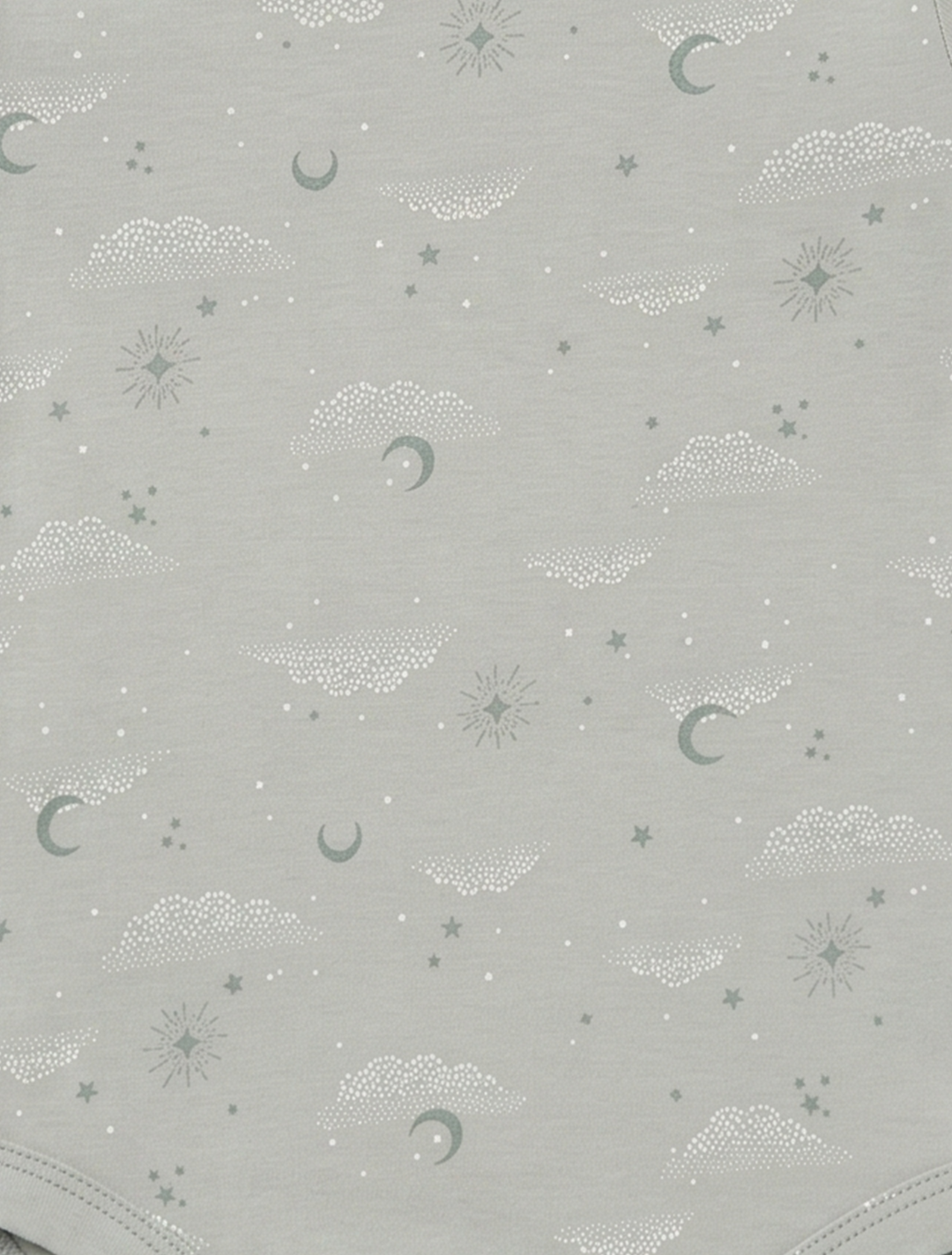 SAGE GREEN PRINTED ONESIE