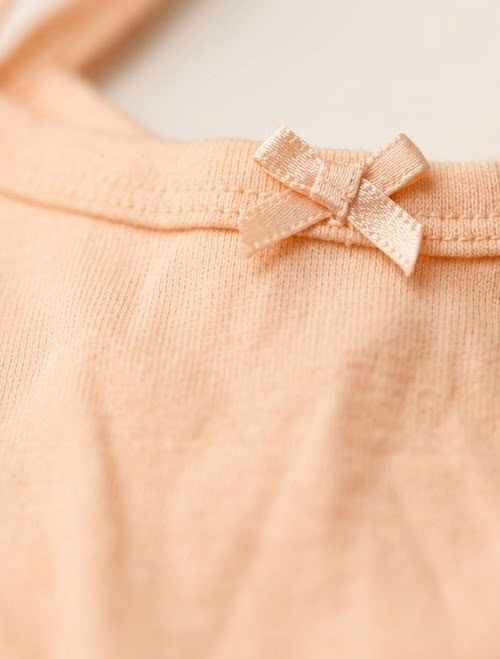 Peach girls onesie