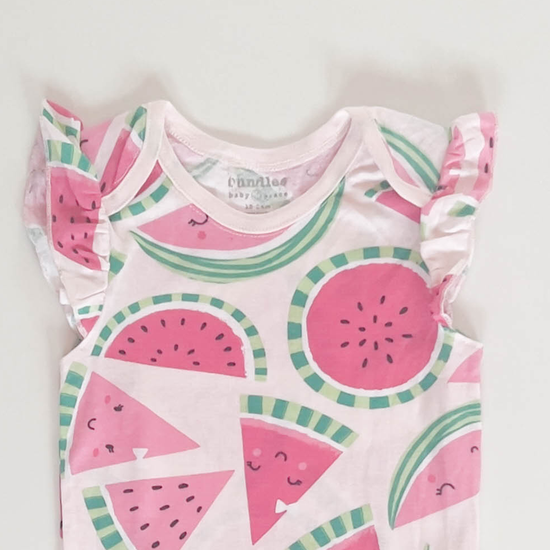 WATERMELON PATTERNED ONESIE