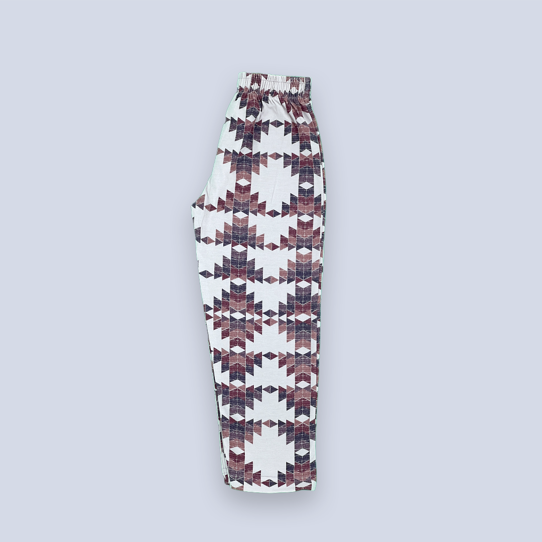Pixel Art Dark Brown Color Two Piece for Girls | 3-4 Years |