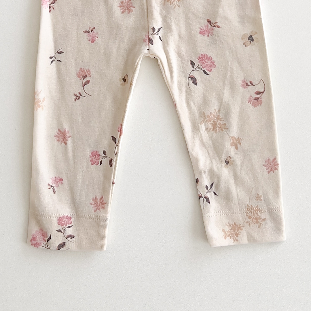 PINK FLORAL PRINTED PANTS