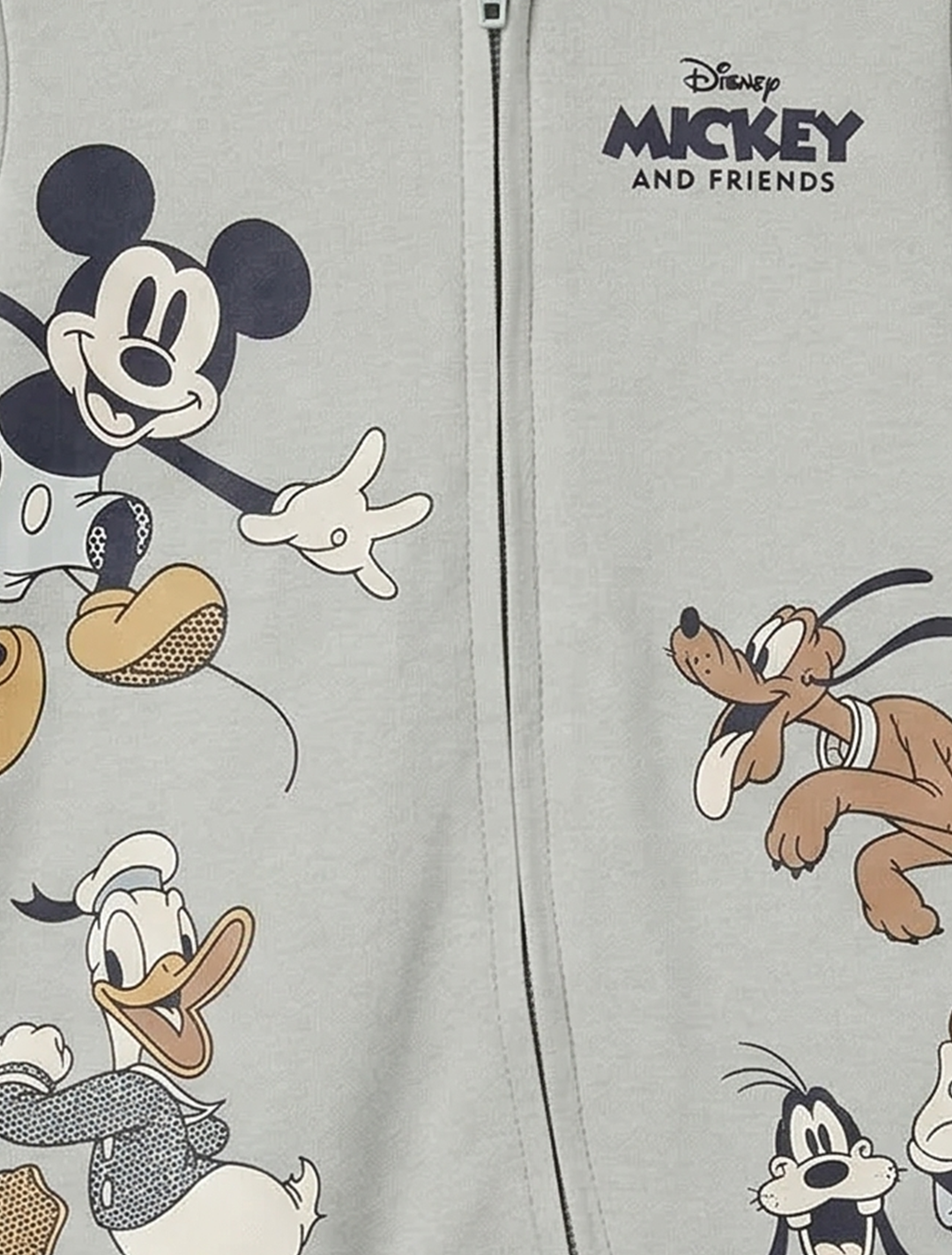 SAGE GREEN MICKEY ZIPPER SLEEPSUIT