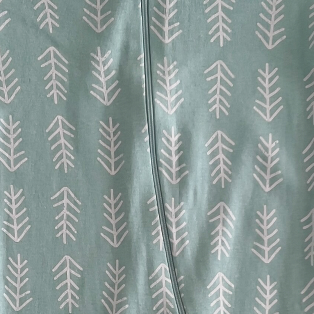 AQUA BLUE PRINTED SLEEPSUIT